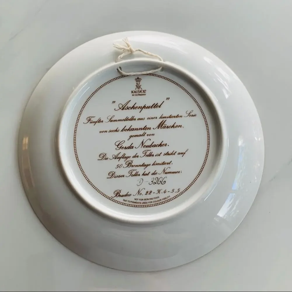 Vintage German Cinderella Plate